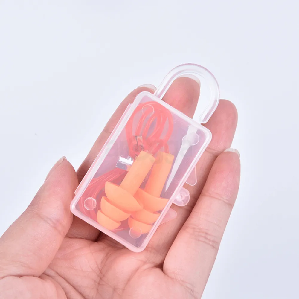 Waterproof Silicone Ear Plugs Sleep Noise Prevention Earplugs Noise Reduction